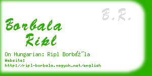borbala ripl business card